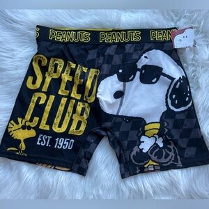 🆕 Peanuts Snoopy Woodstock
Men's Boxer Briefs Large Speed Club Motorcycle